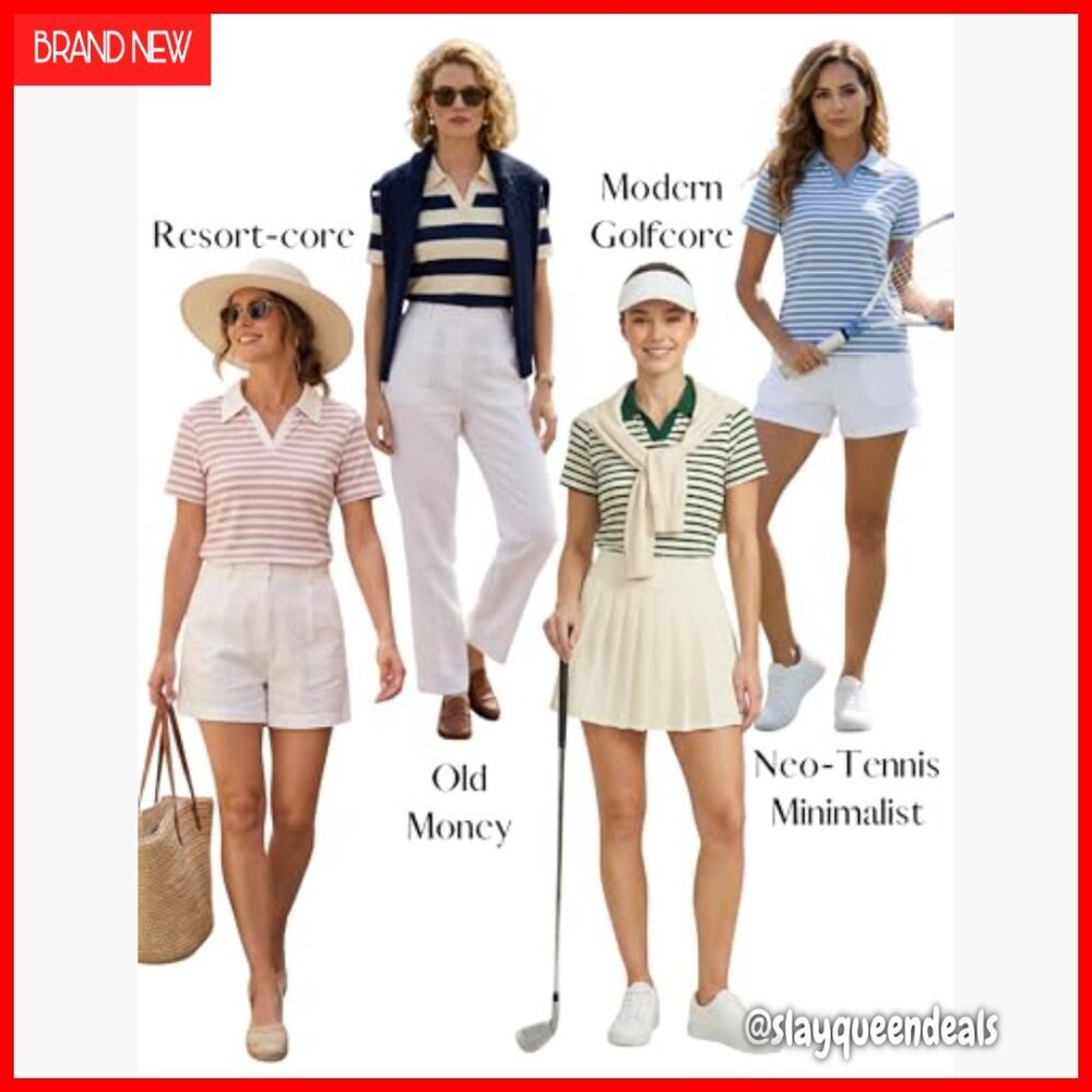 Striped Collared Polo Shirt Cotton Blend Short Sleeve Golf Tennis Top - Picture 4 of 7